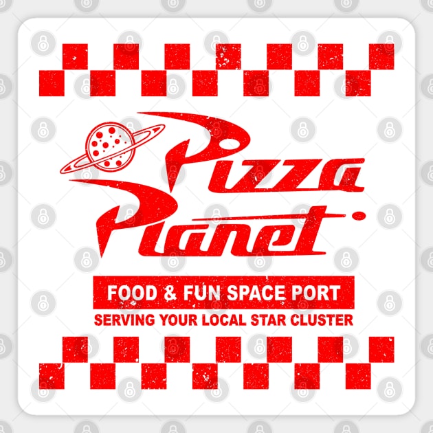Pizza Planet Lts Magnet by Alema Art